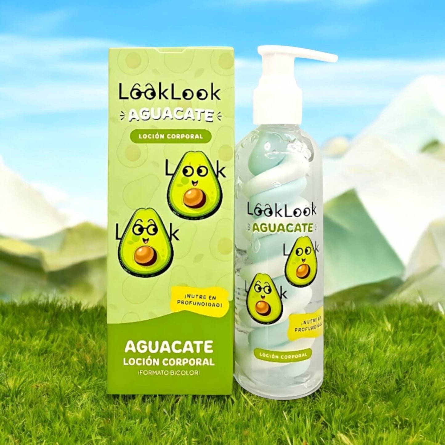 LAIT CORPOREL BICOLORE 2 EN 1 LOOK LOOK AVOCAT 200ML
